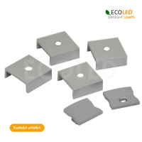 LED Aluprofil HOCH  - 2m Aluminiumprofil mit gefrosteter Einpressabdeckung für LED Streifen