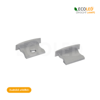 LED Aluprofil HOCH mit FLÜGEL - 2m Aluminiumprofil mit gefrosteter Einpressabdeckung für LED Streifen