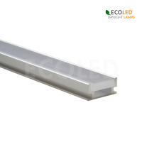 LED Aluprofil FLIESE - 2m Aluminiumprofil mit gefrosteter...