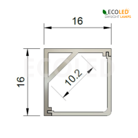 LED Aluprofil Winkel WINKEL - 2m Aluminiumprofil mit...
