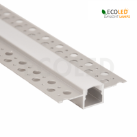 LED Aluprofil TROCKENBAU FLACH - 2m Aluminiumprofil mit...
