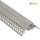 LED Aluprofil TROCKENBAU AUSSENECK - 2m Aluminiumprofil mit gefrosteter Einpressabdeckung und Endkappen für LED Streifen