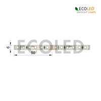 5 Meter Rolle LED Strip AMBER 1600K 15,2W/m 1.800lm/m 24V