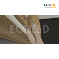 LED Aluprofil UNTERGRIFFLEISTE - 2 m Aluminiumprofil mit gefrosteter Einpressabdeckung für LED Streifen
