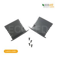 LED Aluprofil SKY mit FLÜGEL - 2m Aluminiumprofil mit gefrosteter Einpressabdeckung für LED Streifen